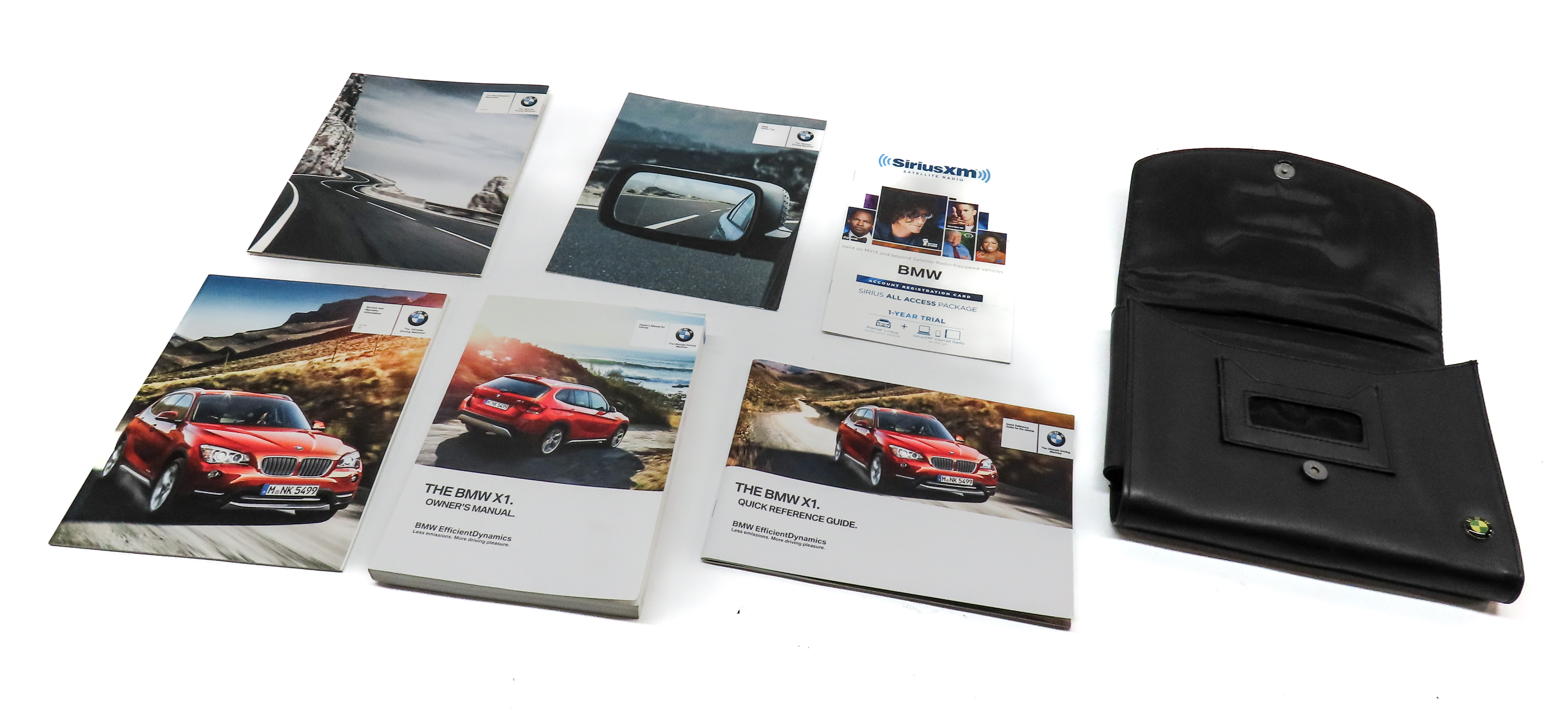 2014 BMW X1 (E84) OWNERS MANUAL BOOKLET BOOK SET 6 w/ CARRY CARRYING CASE — exact item pictured